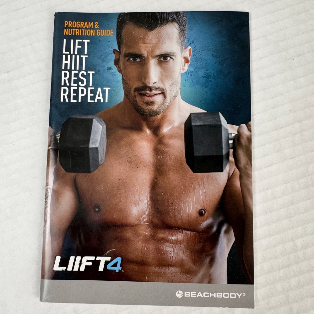 Beachbody LIIFT4 Program Nutrition Guide Joel Freeman Fitness Booklet